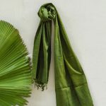 Dark-Green-Onion-Skin-Indigo-Natural-Dye-Eri-Silk-stole.jpg